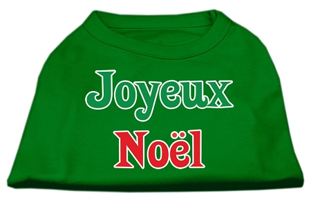 Joyeux Noel Screen Print Shirts Emerald Green XS